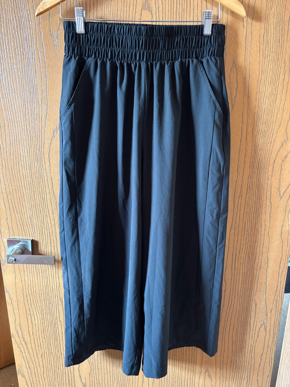 tek gear Black Elastic-Waist high rise wide leg women’s pants